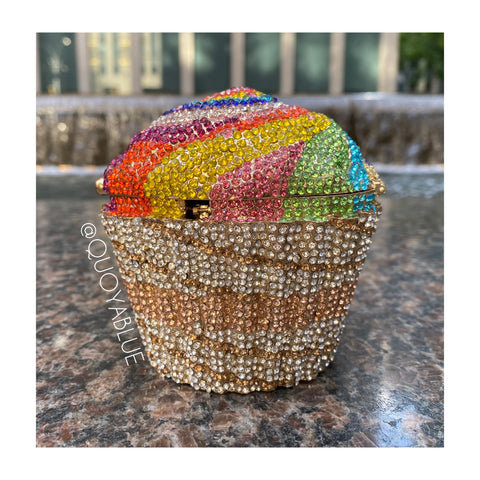 Skittles Cupcake Clutch
