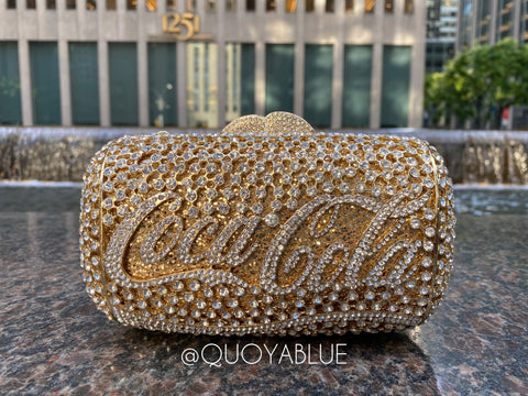 Gold Coca Cola Clutch